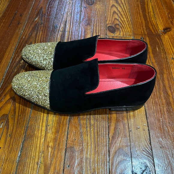 Men’s ROMARIO Dress Shoes, Gold, Size 9 1/2 - Picture 5 of 9